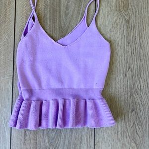 purple shein crop tank